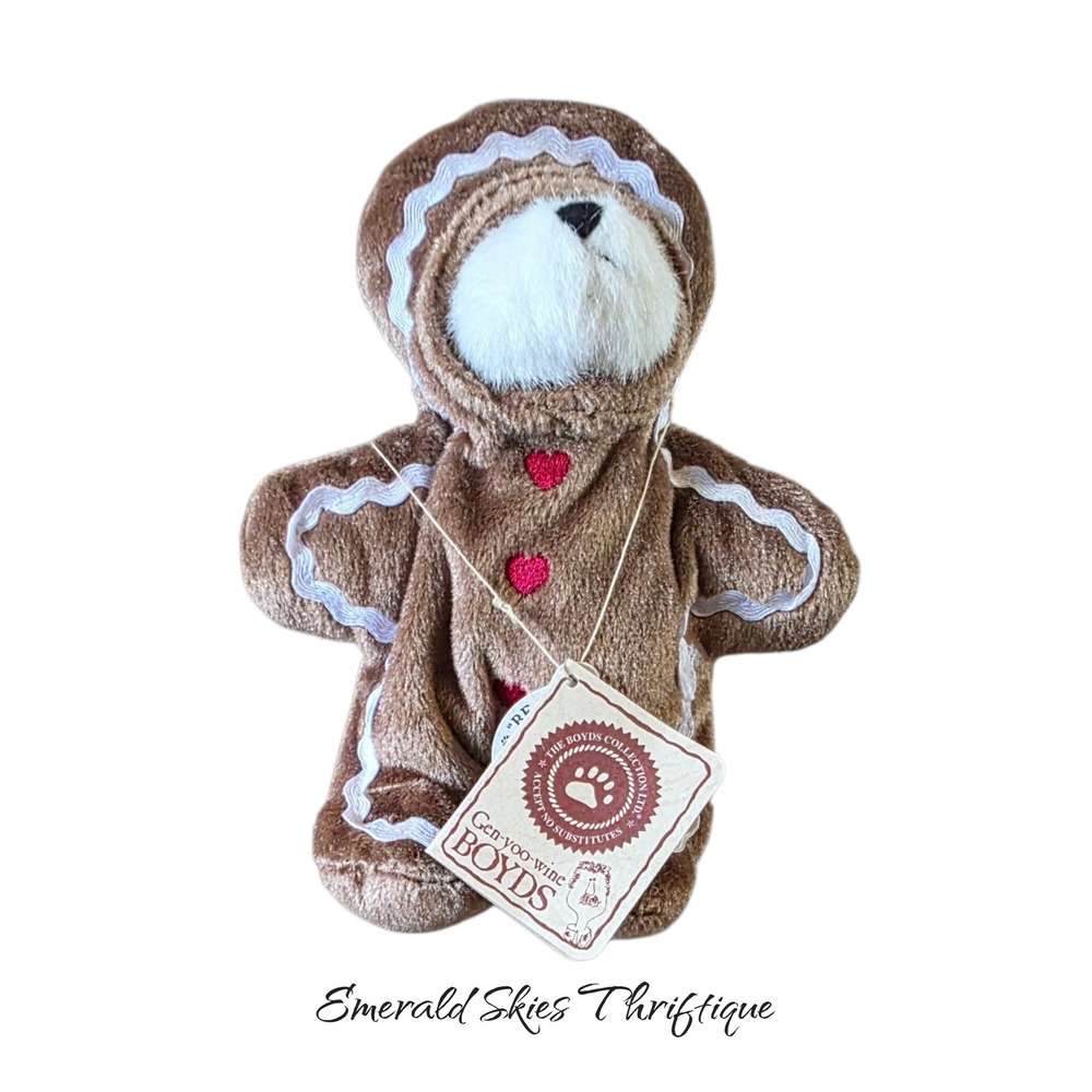 Boyds Bears 7" G.B. Gingerpeeker Teddy 913983 Gingerbread Man w tags free ship
